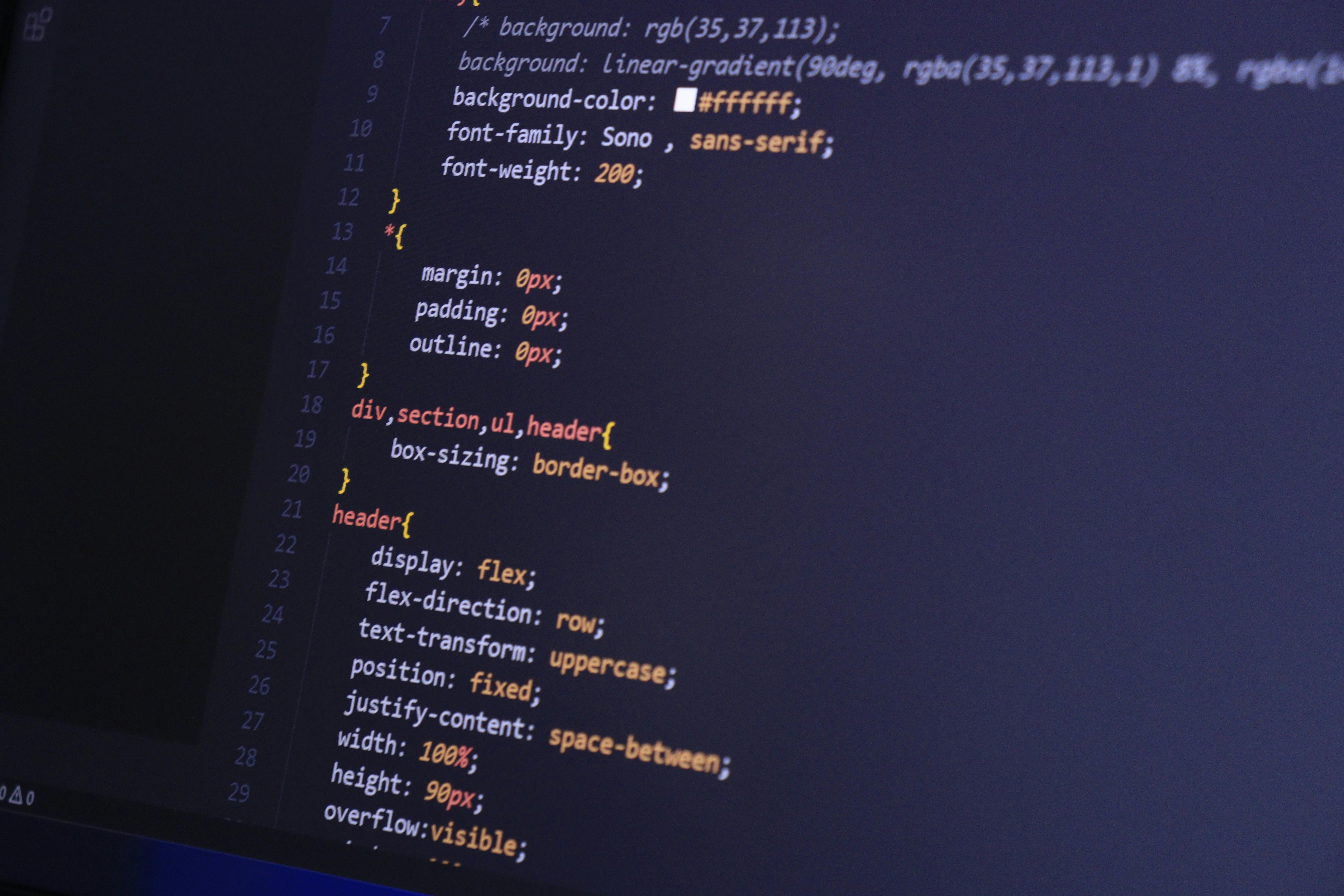 code screen